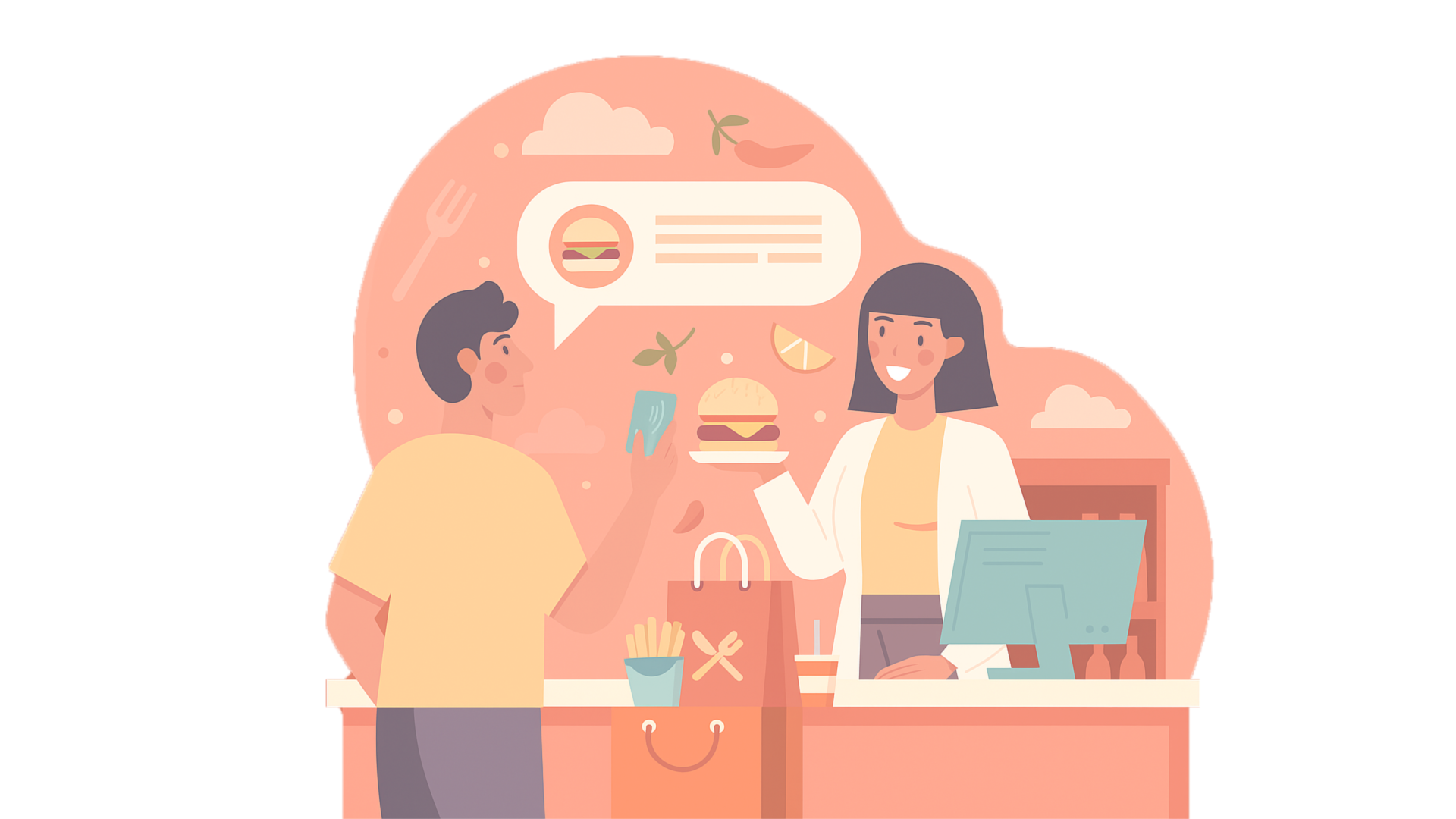 Cliente realizando compra